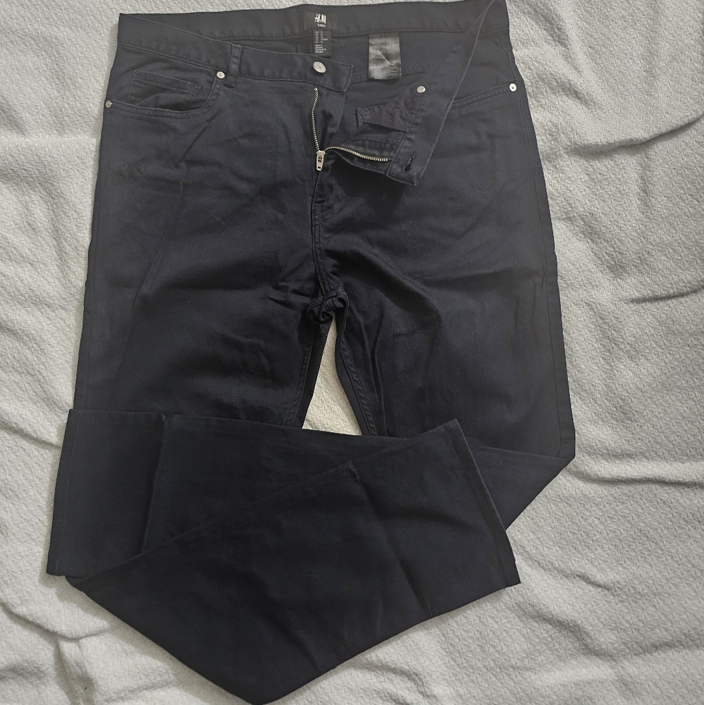 H&M Blue Slim Jeans High-Quality Denim